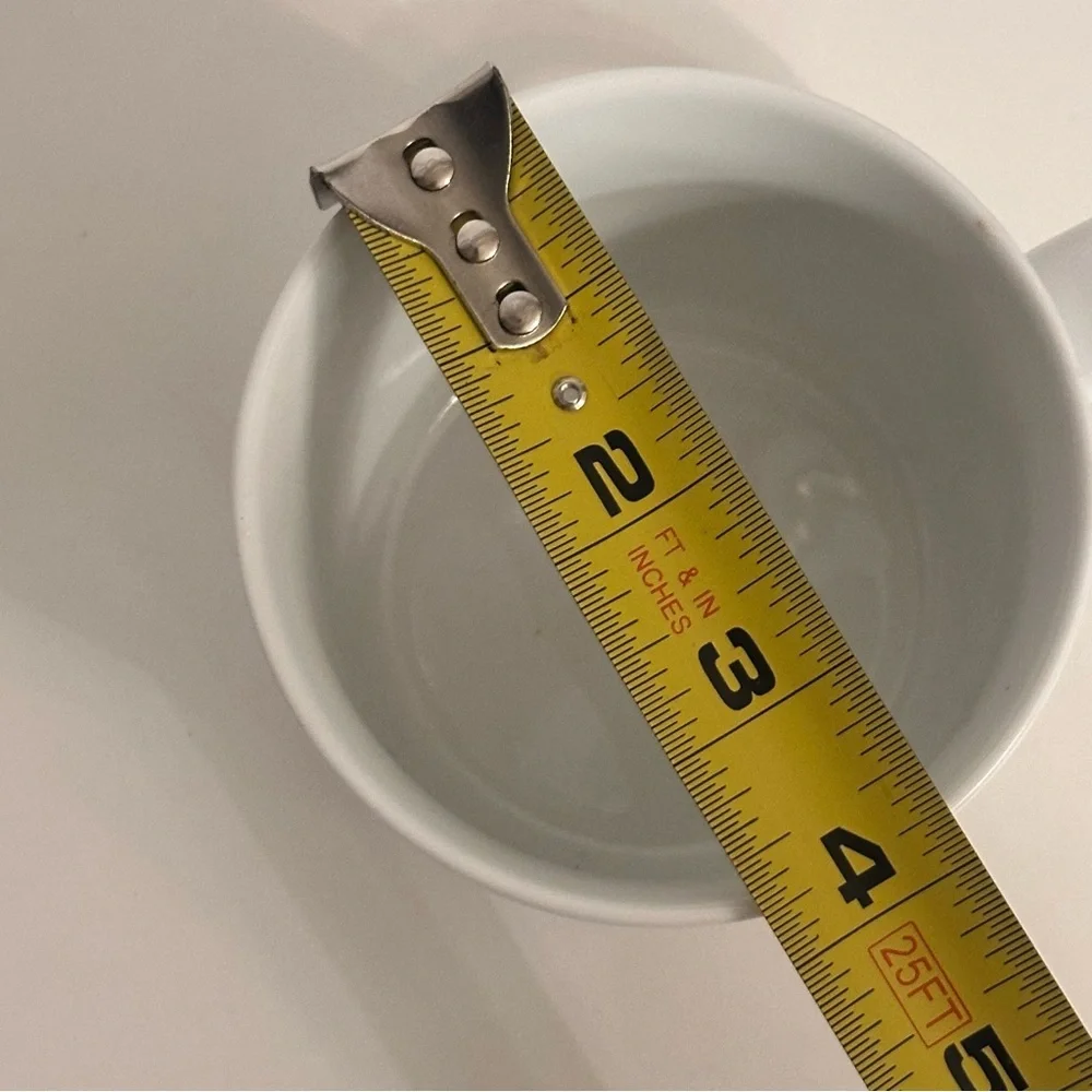 Crate & Barrel WHITE Mug Aaron Probyn Coffee Cup Indonesia Replacement Retired